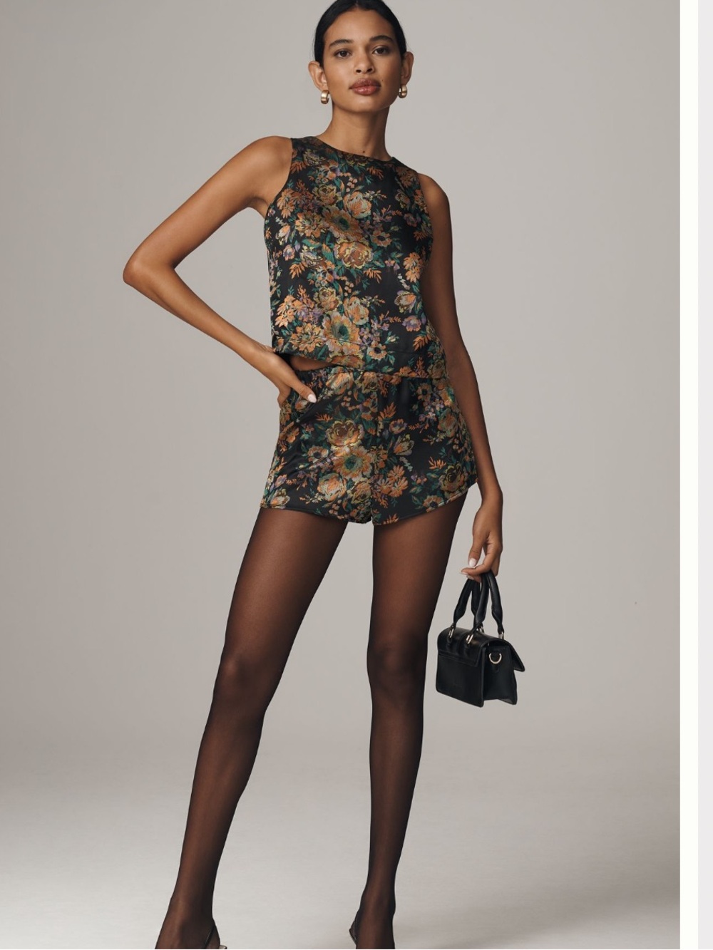 Anthropologie Brocade Tap Shorts